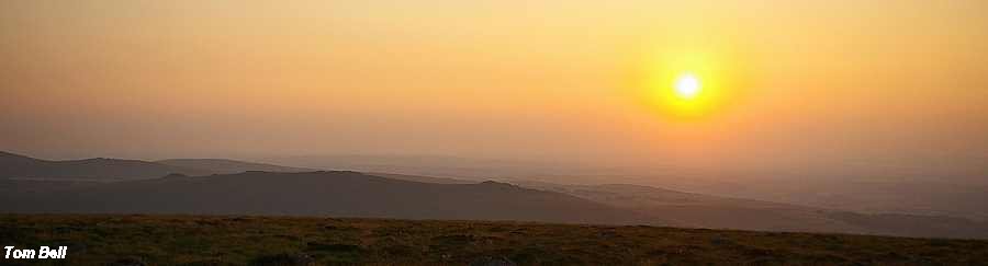 Sunset viewed from Cosdon