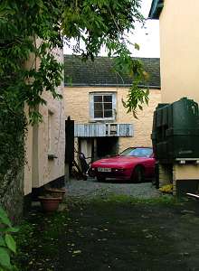 Car in back alley