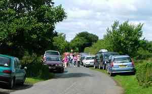 visitors arriving