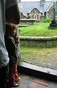 watching the crowds