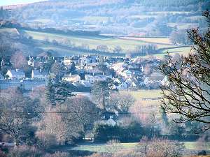 View of town from Sandy Park