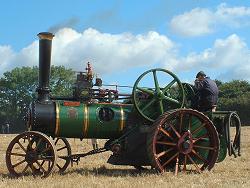 Steam threshing machine