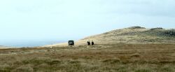An Army Truck passes ther Fun Riders