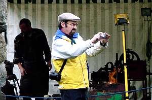 Tourist taking photo