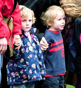 Two children watching