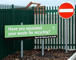 Separate waste notice