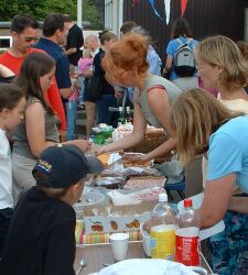 Refreshments at the School BBQ