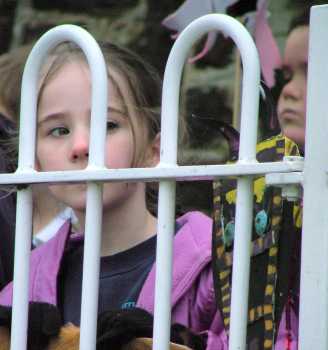 Watching the crowd