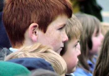 Ginger lad watching