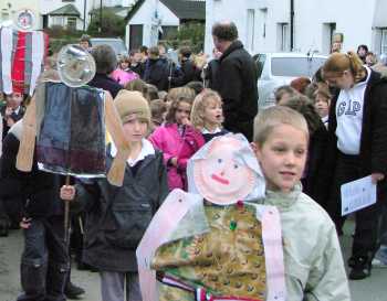 Procession moves on