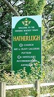 Welcome to Hatherleigh sign