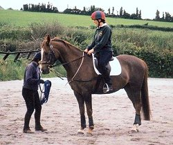 Rider with instructor