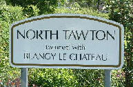 North Tawton town sign