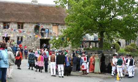 Church House as a backdrop for the revels