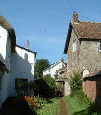 Behind the church