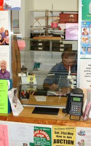 Post office counter