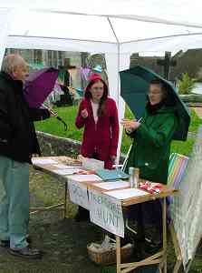 a tent and brolly