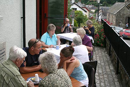 lunching outdoors